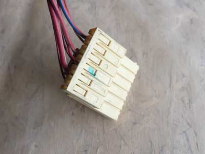 BMW 12 Pole 7 Wire Beige Connector Plug w/ Pigtail 611392482934
